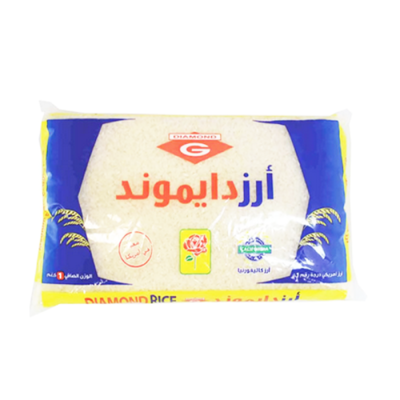 ارز دايموند 1كغم*18(كرتونة18 حبة )