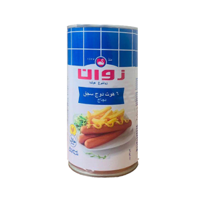 زوان دجاج فرانكفورت 560غم *12/علب(كرتونة 12 حبة )(سعر الحبة2.1666)
