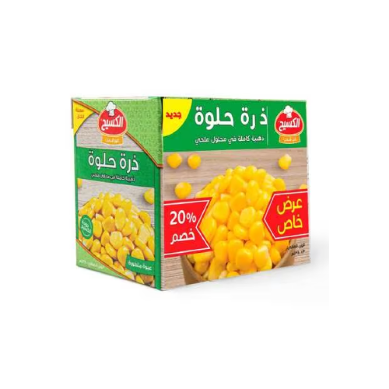 ذرة الكسيح تتراباك 380غم*3 خصم سعر (كرتونة 8 حبة )