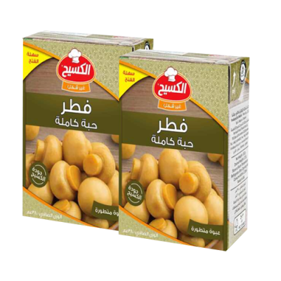 فطر الكسيح حب كاملة 380غم*2 عرض(كرتونة 8 حبة )